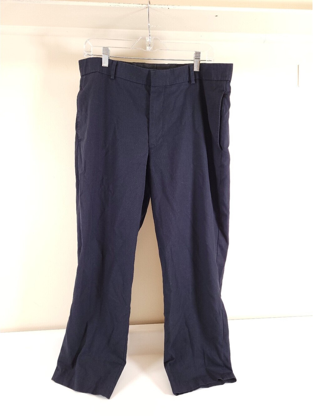Van heusen navy dress pants 36x30 blue pinstripe slacks
